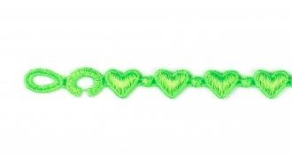 Cruciani  Szí­v neon zöld karkötő A9915-71904