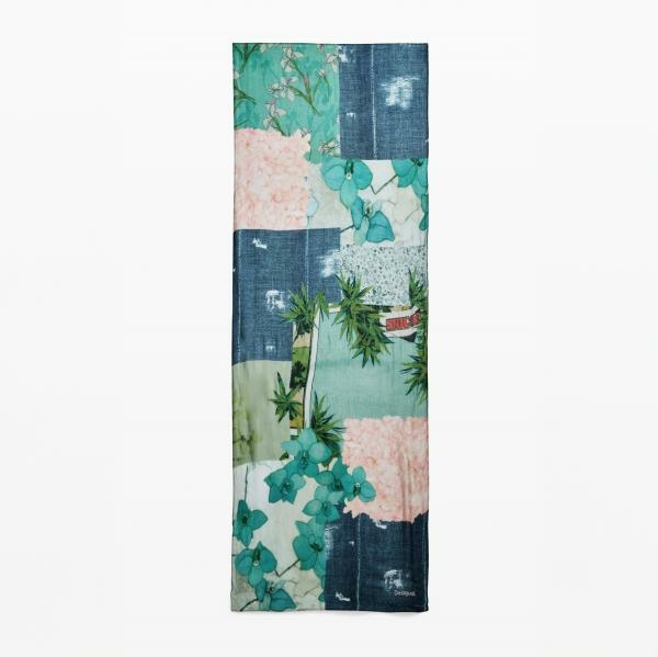 Desigual Delicate patch türkiz sál 25SAWA11