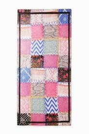 Desigual Dinamita rectangle kockás színes sál 23WAWA03