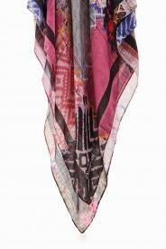 Desigual Dinamita rectangle kockás színes sál 23WAWA03