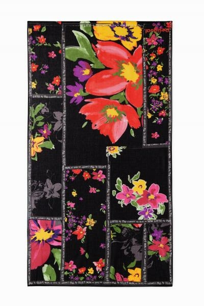 Desigual Flores patch színes sál 23WAWA22