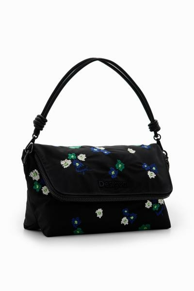 Desigual Flori flannel venecia fekete táska virágokkal 23WAXY16-2000