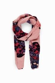 Desigual Flower scribb rózsaszín sál 24WAIA20