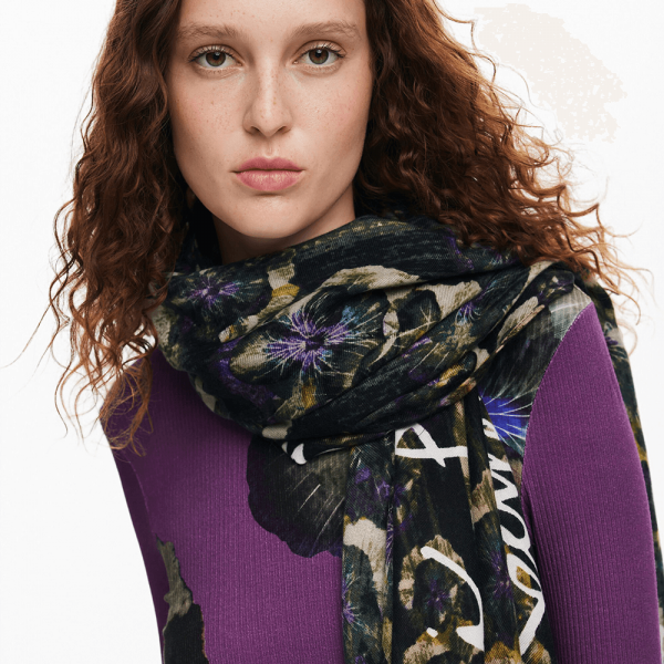 Desigual Lacroix tuti színes sál 24WAWA28