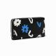 Desigual Margy fiona fehér kék virágos fekete pénztárca 23SAYP03
