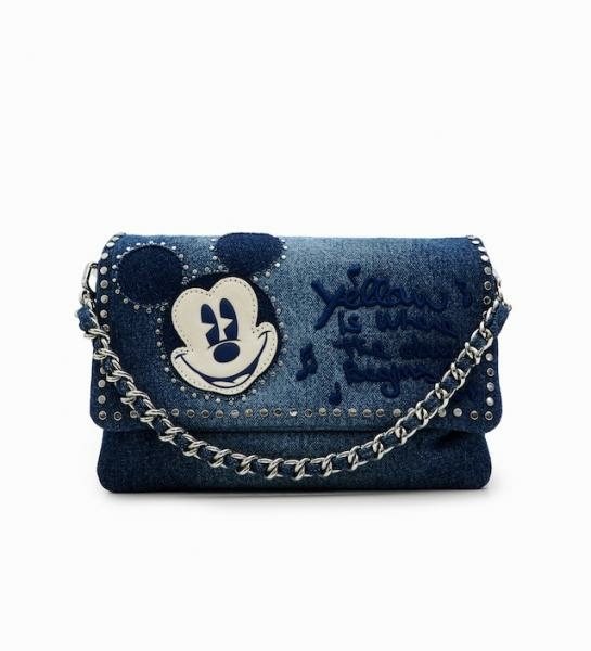 Desigual Mickey rock denim dortmund táska 24SAXD06