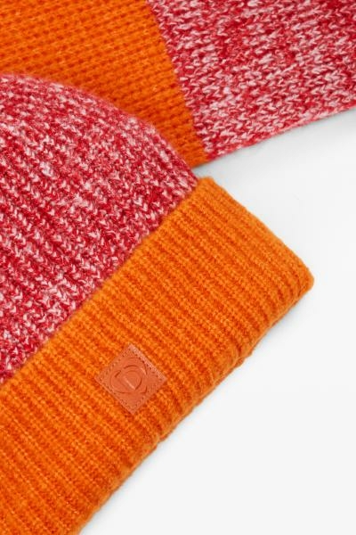Desigual Narancs sapka és sál szett 24WAOA04