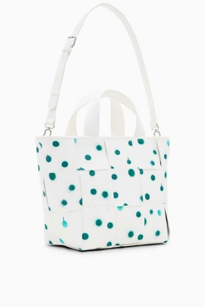 Desigual New splatter valdivia zöld fehér táska 24SAXP60