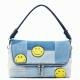Desigual Smiley denim patch venecia kék táska 23SAXD02