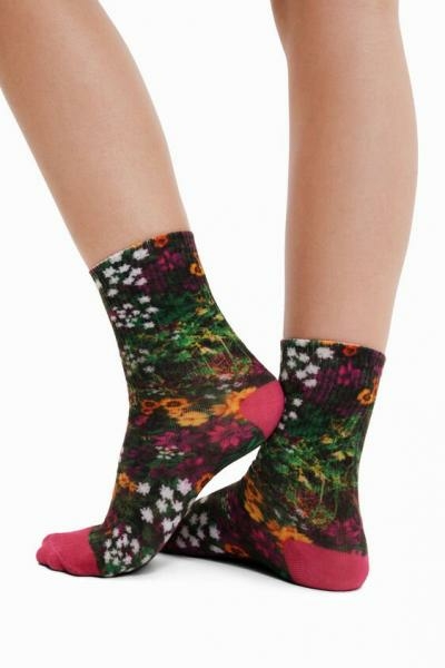 Desigual Sock flowers színes zokni 22WALA11