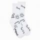 Desigual Sock lettering alexis fehér zokni 22WALA07