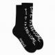 Desigual Sock life is awesome fekete zokni 22WALA20