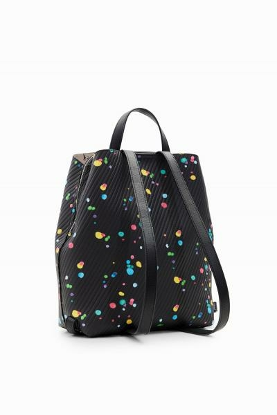 Desigual Splatter sumy pöttyös fekete hátizsák 23WAKP11