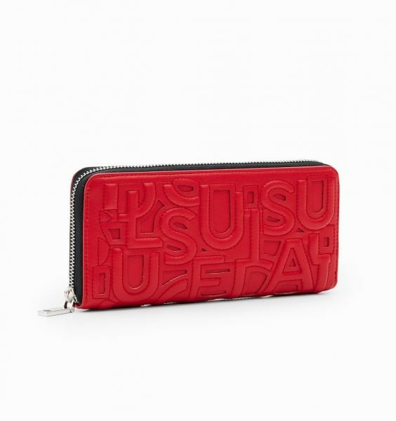 Desigual Taupe fiona piros pénztárca 23WAYP30