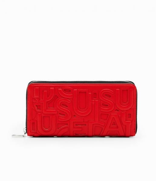Desigual Taupe fiona piros pénztárca 23WAYP30