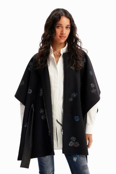 Desigual Threadflor milan fekete poncsó övvel 23WAIA02