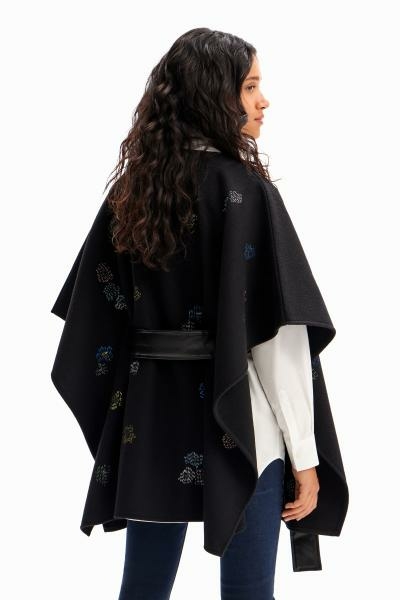 Desigual Threadflor milan fekete poncsó övvel 23WAIA02