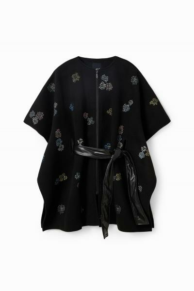 Desigual Threadflor milan fekete poncsó övvel 23WAIA02