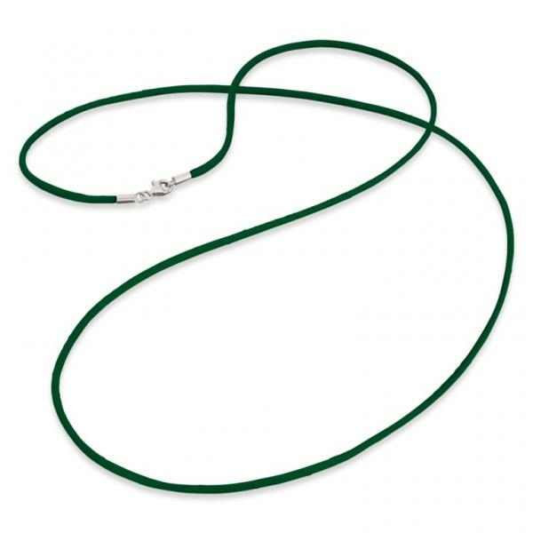 Engelsrufer Angyalhívó zöld szatén nyaklánc 