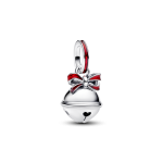 Karácsonyi harang függő ezüst charm