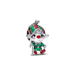 Karácsonyi manó ezüst charm
