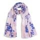 Katie Loxton Floral print rózsaszín kék sál KL143