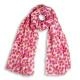 Katie Loxton Heart print rózsaszín sál KLS145