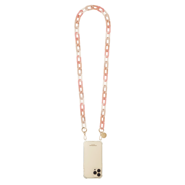 La Coque Elena rózsaszín és bézs telefonlánc LE314115