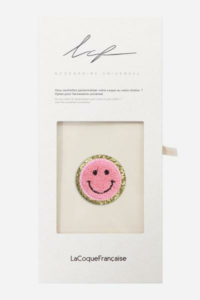 La Coque Rózsaszín smiley telefontok matrica LE314639