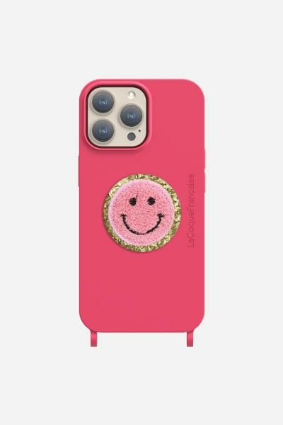 La Coque Rózsaszín smiley telefontok matrica LE314639