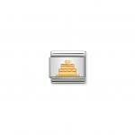 Nomination Arany torta charm 030162-40