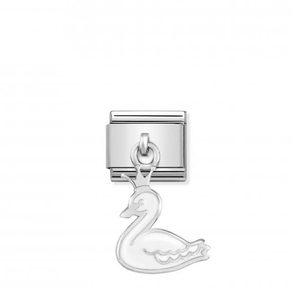 Nomination Ezüst hattyú függő charm 331805-04