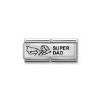 Nomination Ezüst super dad dupla charm 330710-39