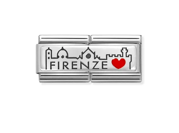 Nomination Firenze dupla ezüst charm 330721-11