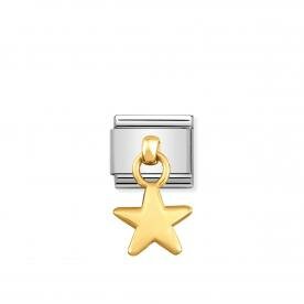 Nomination Függő arany csillag charm 031800-05