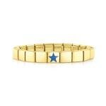 Nomination Glam arany színű karkötő kék csillaggal 239103-02