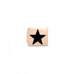 Nomination Glam fekete csillag rozé charm 230203-04