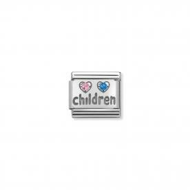 Nomination Gyerekek cirkónia ezüst színű charm 330304-15
