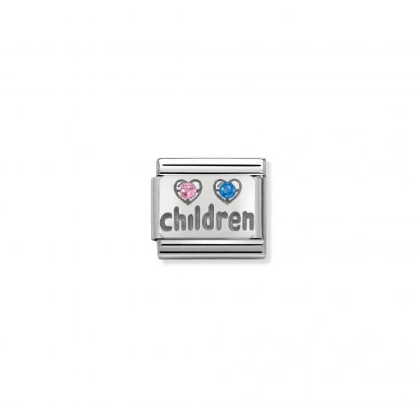Nomination Gyerekek cirkónia ezüst színű charm 330304-15