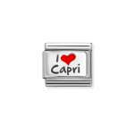 Nomination I love Capri ezüst charm 330209-41