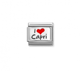 Nomination I love Capri ezüst charm 330209-41