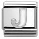 Nomination J betű ezüst charm tűzzománccal 330205-10