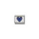 Nomination Kék cirkónia szív arany foglalatban charm 030610-007