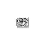 Nomination MOM pöttyös szívben ezüst charm 330101-79
