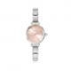 Nomination Paris ezüst színű rózsaszín ovális számlapos női óra 076038-014