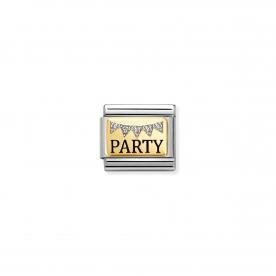 Nomination Party arany charm 030289-09