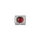 Nomination Piros kő ezüst foglalatban charm 330601-005