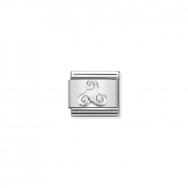 Nomination Triszkelion szimbólum ezüst charm 330106-05