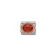Nomination Vörös korall csavart rozé foglalatban charm 430507-11