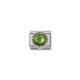 Nomination Zöld kő ezüst foglalatban charm 330601-004